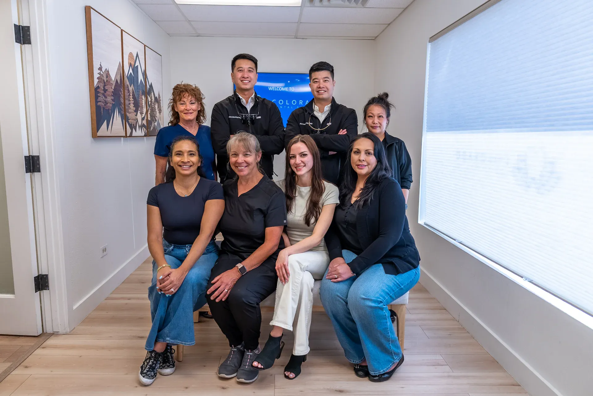 The Colorado Dental Spa team at their family-owned practice in Golden, CO